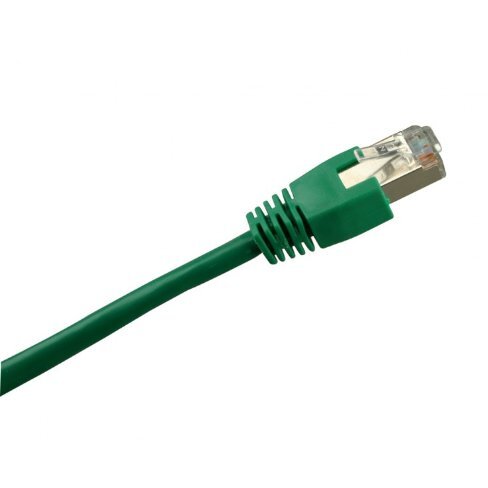 Patchcord S/FTP Cat 5E 10m Green