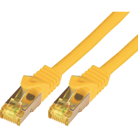 Patchcord S/FTP Cat7 0.25m Yellow