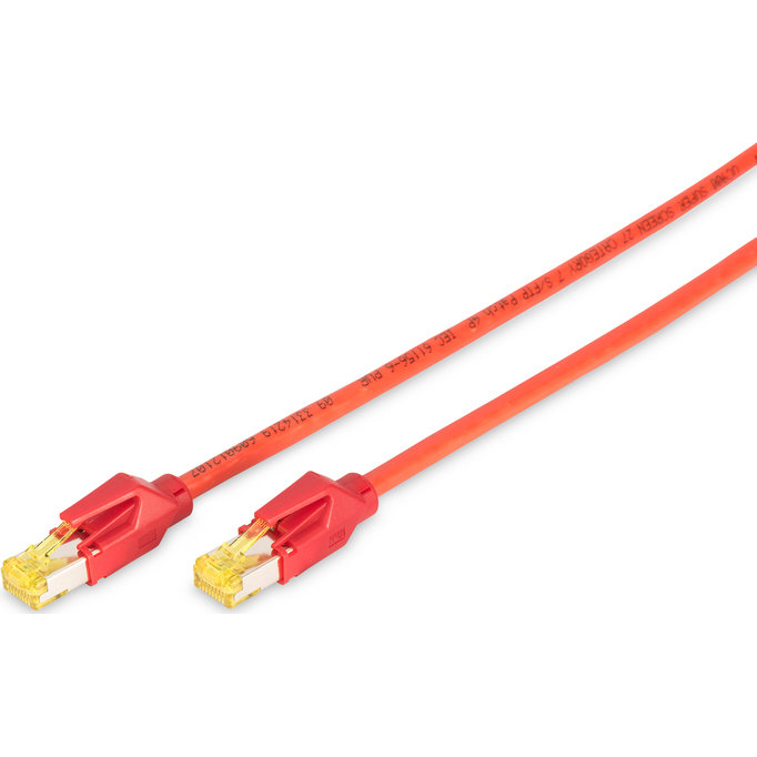 Patchcord S/FTP Cat7 0.5m Red