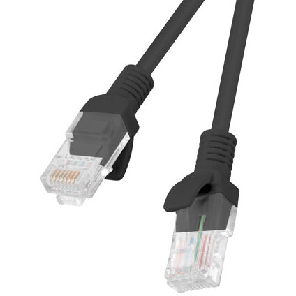 Patchcord UTP Cat 5E 0.25m Black