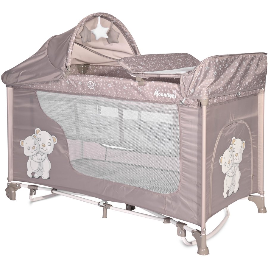 Patut Copii MOONLIGHT 2 Niveluri Balansoar String Hug Beige