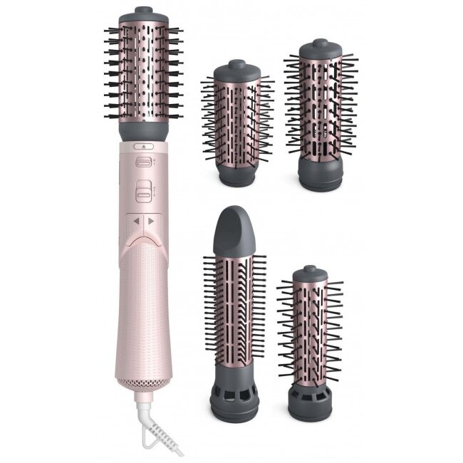 Perie de Par Electrica BHA735/00 Rotativa Uscator Si Ondulator 1000W Roz