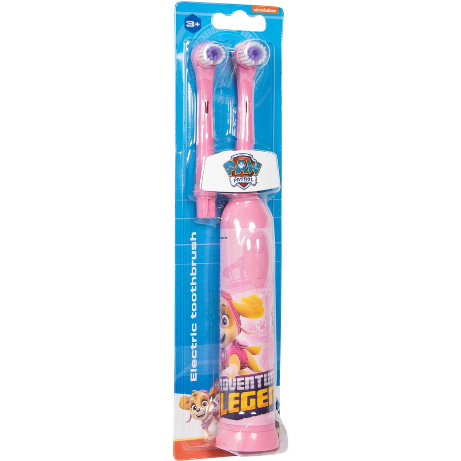 Periuta Electrica Cu Baterii Cap De Rezerva Roz