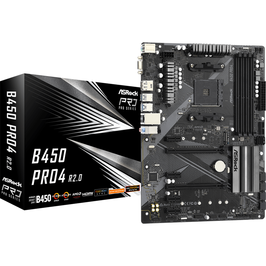 Placa de baza B450 Pro4 R2.0