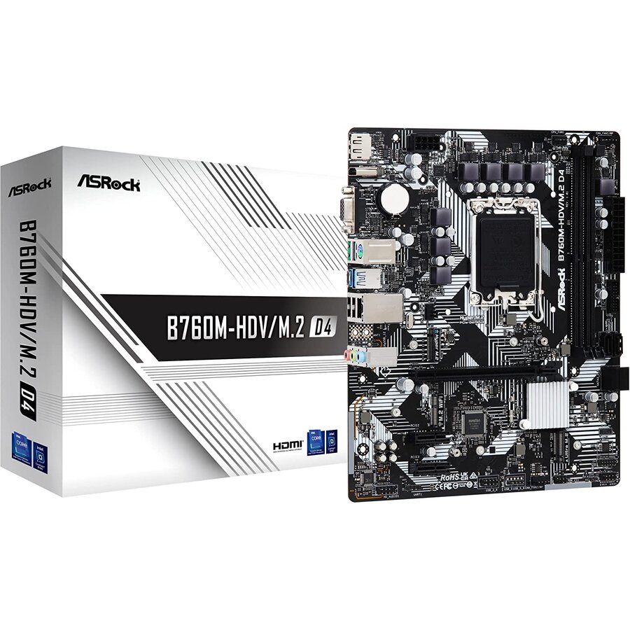 Placa de baza B760M-HDV/M.2 D4, motherboard - 1700