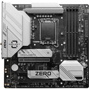 Placa de baza B760M PROJECT ZERO Socket 1700 DDR5 Wi-Fi BT mATX