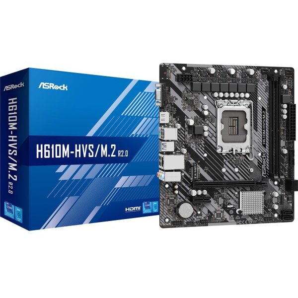 Placa de baza H610M-HVS/M.2 R2.0 Intel H610 Socket 1700 mATX