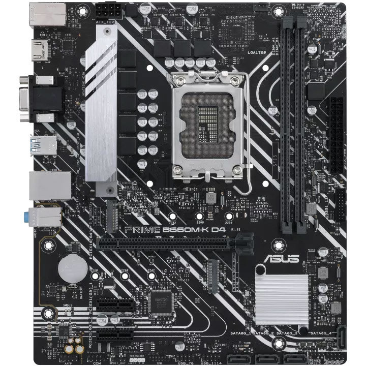 Placa de baza PRIME B660M-K D4 Intel LGA1700 mATX