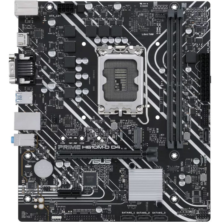 Placa de baza PRIME H610M-D D4 Intel LGA1700 mATX