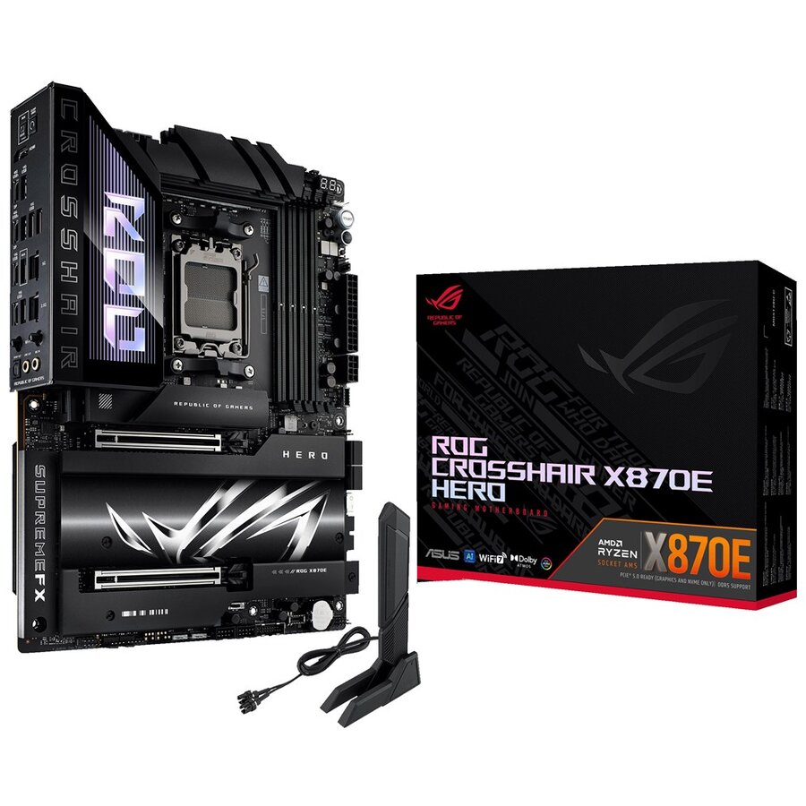 Placa De Baza ROG CROSSHAIR X870E HERO AMD X870E Socket AM5 ATX