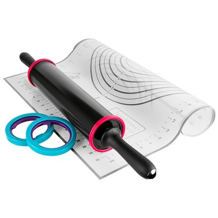 Placa Framantat Si Sucitor Silicon Suprafata Antiaderenta  Otel Inoxidabil + PP Negru