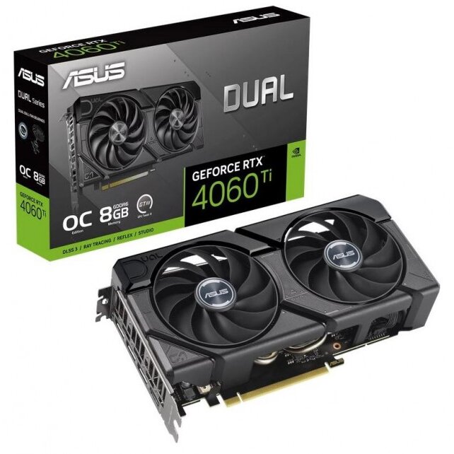 Placa Video GeForce RTX 4060 Ti DUAL 8GB OC EVO DLSS 3