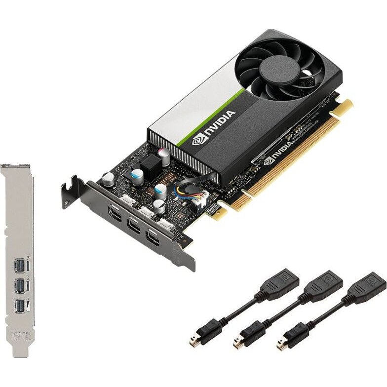 Placa video NVIDIA T400 - 2GB - 3x Mini-DisplayPort