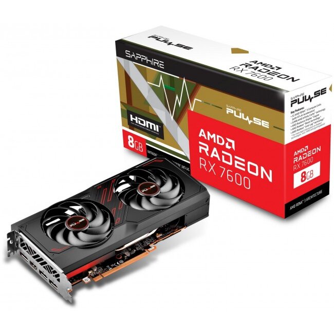 Placa Video Radeon RX 7600 Pulse 8GB OC