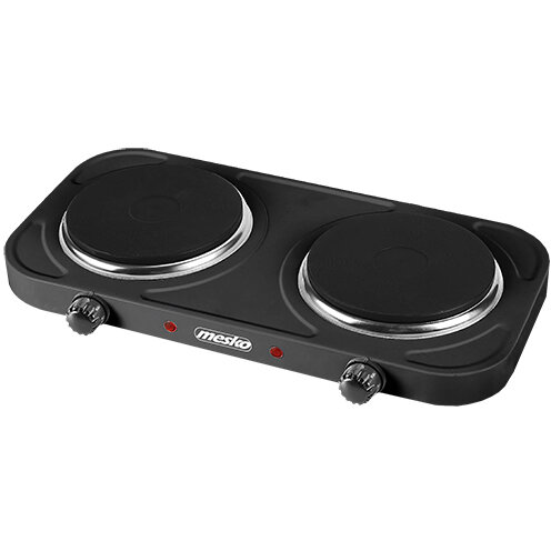 Plita Electrica MS 6509 2 Ochiuri 2000W Termostat Reglabil Negru