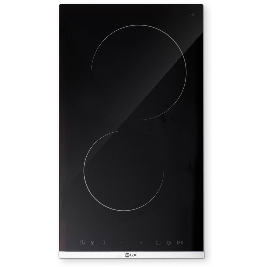 Plita Incorporabila 2VBK Vitroceramica 2 Zone de Gatit Negru