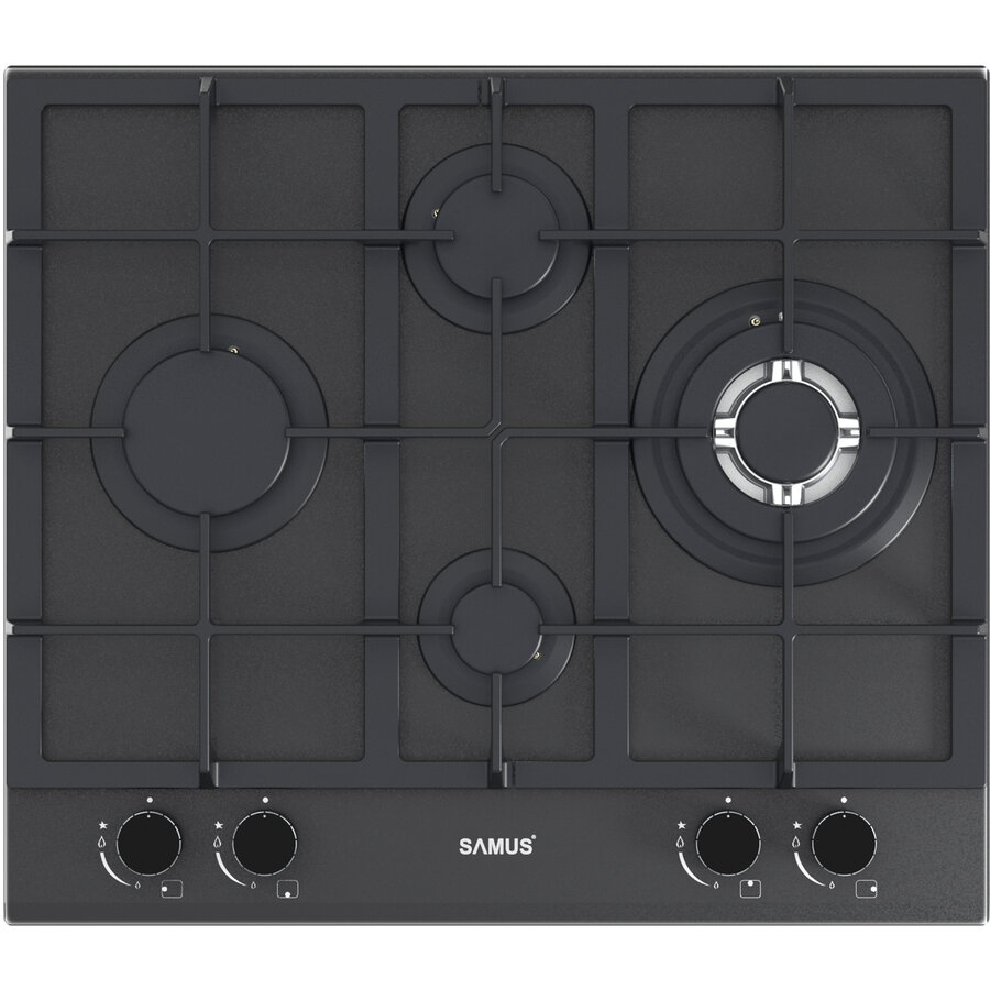 Plita Incorporabila PSG-64SMGN2 4 Arzatoare Sticla Negru