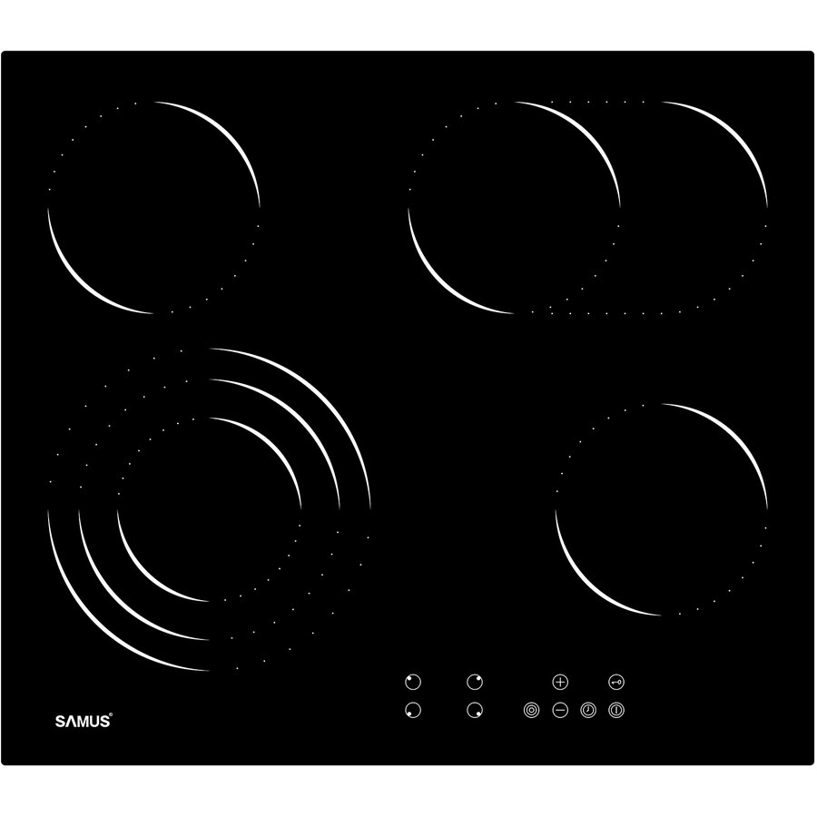 Plita Incorporabila PSVE-64BG10 4 Arzatoare Black