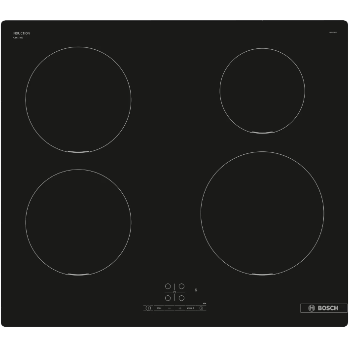 Plita Incorporabila PUE611BB5E Inductie 4  Zone  Gatit TouchSelect PowerBoost ReStart Temporizator Negru