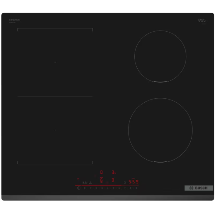 Plita Incorporabila PVS631HB1E Inductie 4 Zone Gatit  Combi Zone Power Boost Home Connect Negru