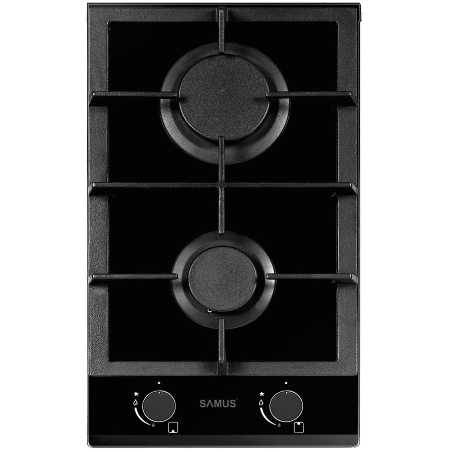 Plita PSG-32SG 2 arzatoare pe gaz Negru