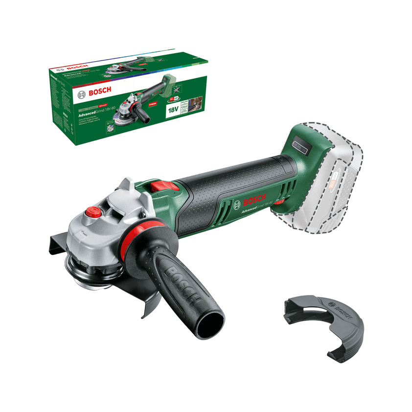 Polizor Unghiular AdvancedGrind 18V-80 06033E5100 Disc 125MM fara Acumulator Inclus Verde