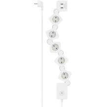 Power Strip 5-Way USB-A 12 W Flexible Switch 1.4 m White