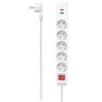 Power Strip 5-Way USB-C/A 18 W PD/FC Switch Flat Plug 1.4 m