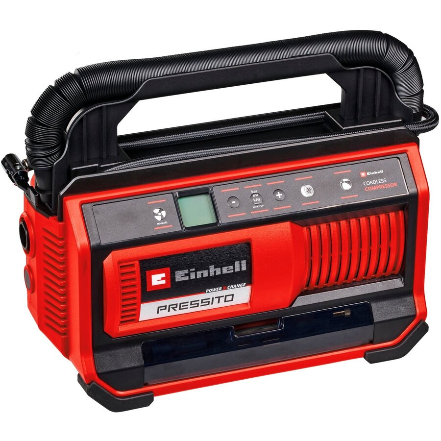 Power X-Change Cordless Compressor PRESSITO 18/25, 18 Volt (red/black, without battery and charger)