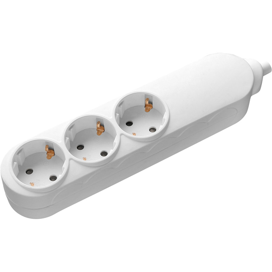 Prelungitor 3PS15-2500 3 prize Schuko 2500W 1.5m Alb