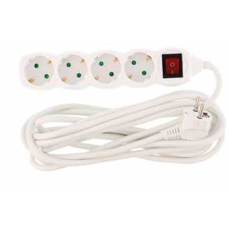Prelungitor 4 prize 5M cu intrerupator cablu 3x1.5mmp
