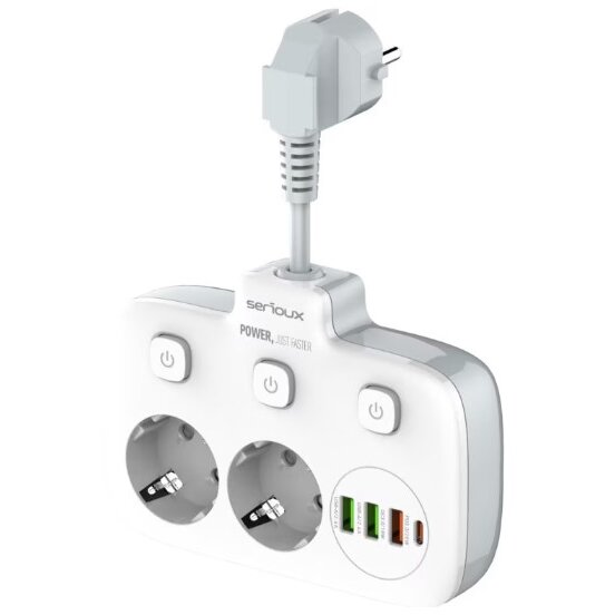 Prelungitor Cu Protectie QC3.0 Alb