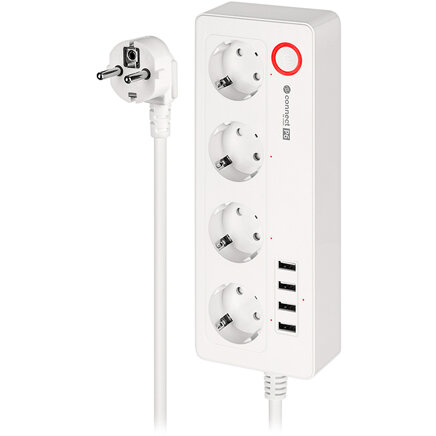 PRELUNGITOR SMART 4 PRIZE SCHUKO 4 USB CONNECT P6 TUYA