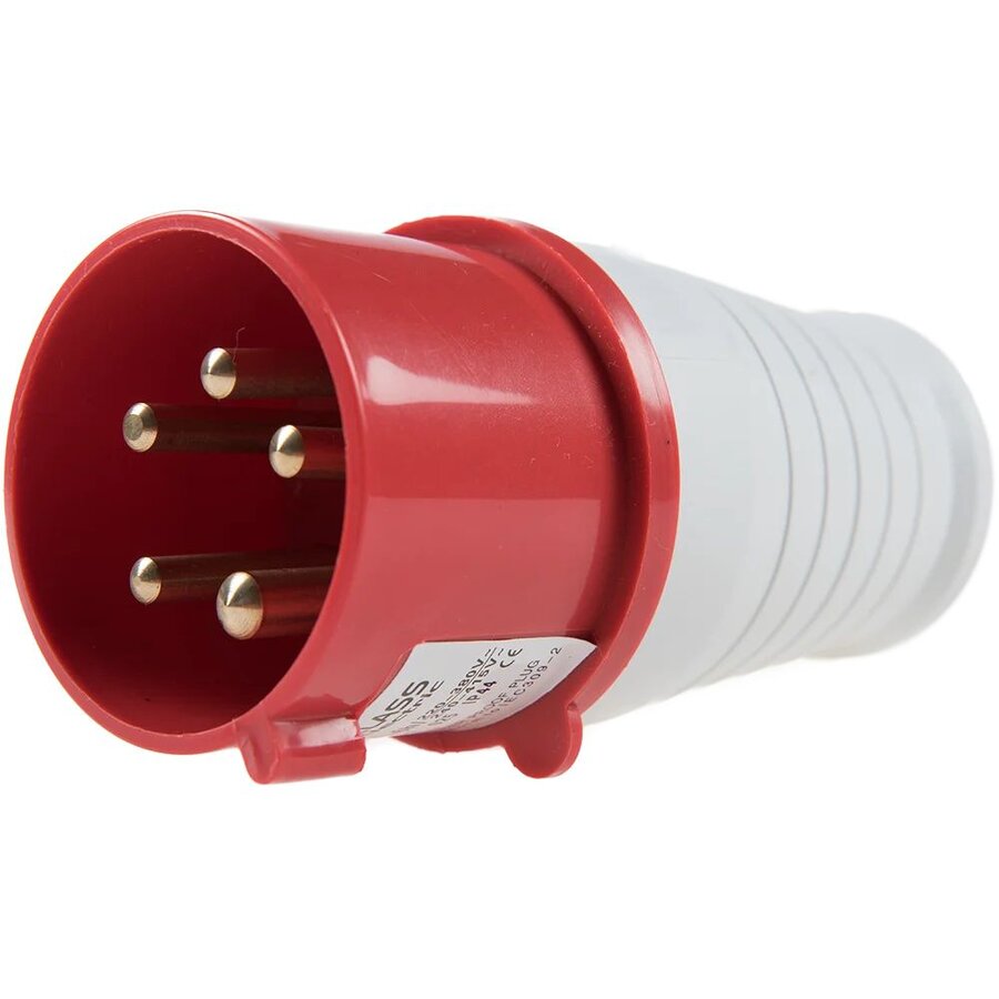 Priza 400V 5x16A Alb-Rosu