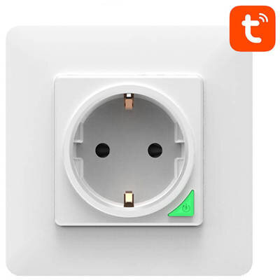 Priza Inteligenta N-WOT10-EU-W TUYA  WiFi De Perete Alb
