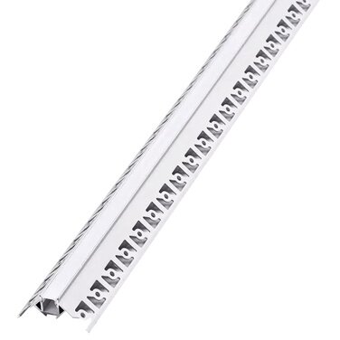 PROFIL ALUMINIU PENTRU BANDA LED MONTAJ RIGIPS COLT EXTERIOR 2M MAT