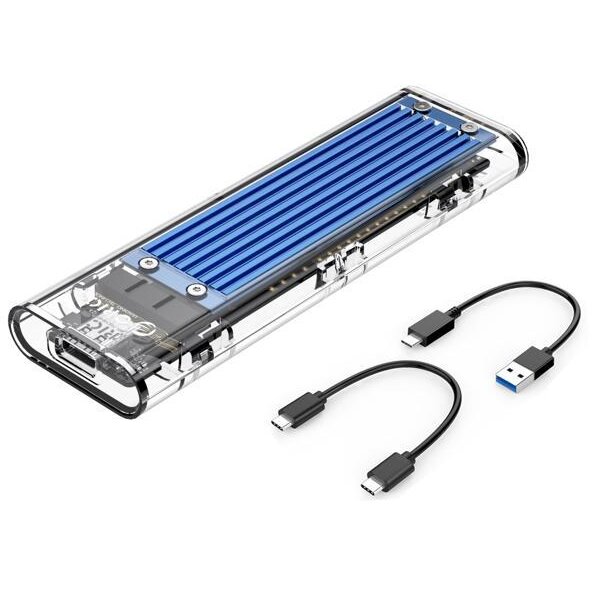Rack Extern TCM2-C3-BL-BP-IP pentru SSD M.2 NVMe USB-C 3.1 Gen.2 10Gbps Albastru