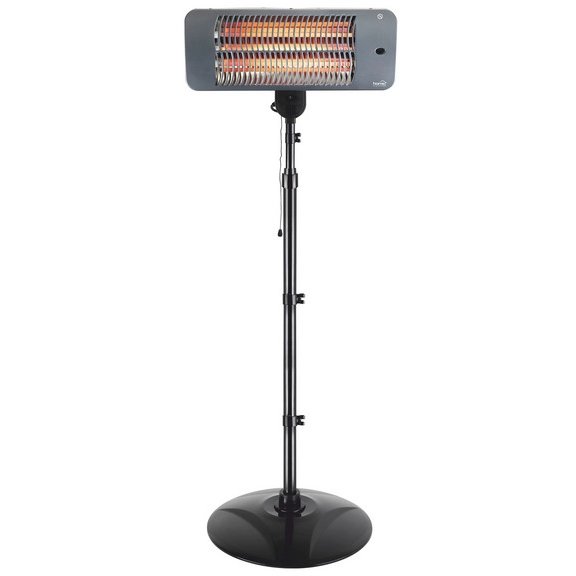 Radiator halogen de exterior FK272 2000W 3 trepte de incalzire stativ inoxidabil Negru