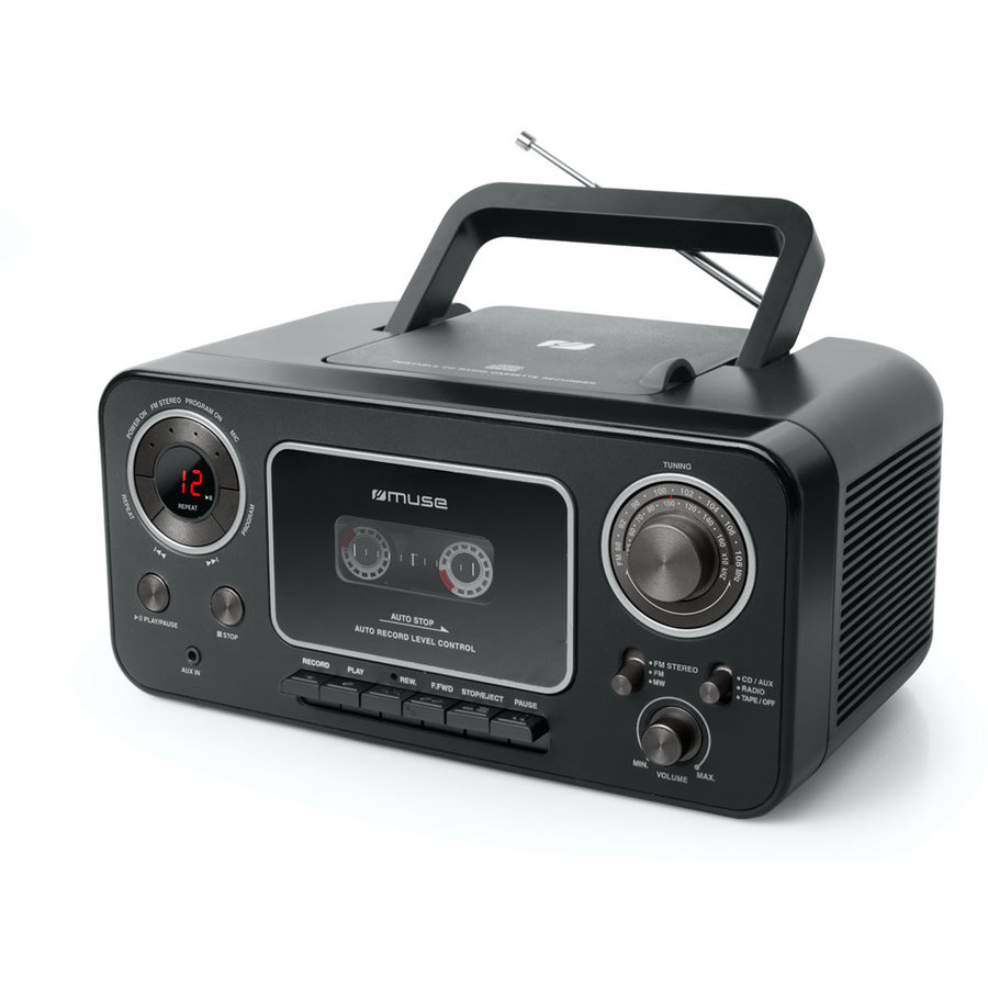 Radio casetofon / CD M-182 RDC Frecventa FM / MW Black