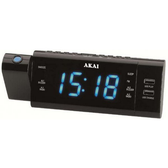 Radio cu ceas ACR-3888 Proiector Negru