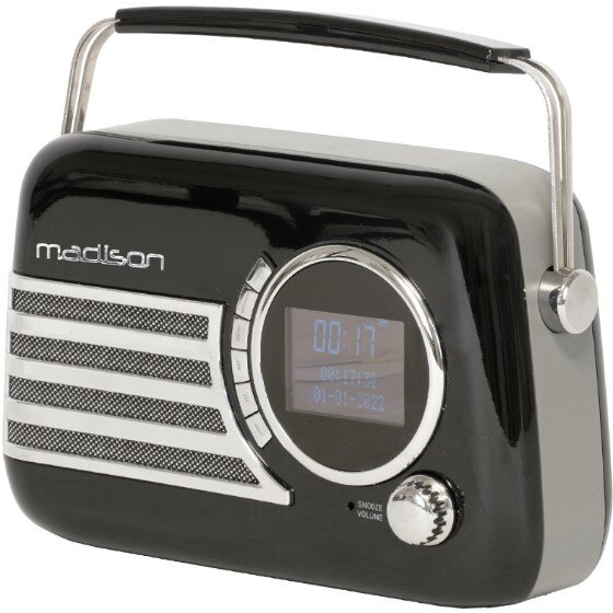 Radio FM/DAB Portabil Vintage 40W Bluetooth/Aux Negru