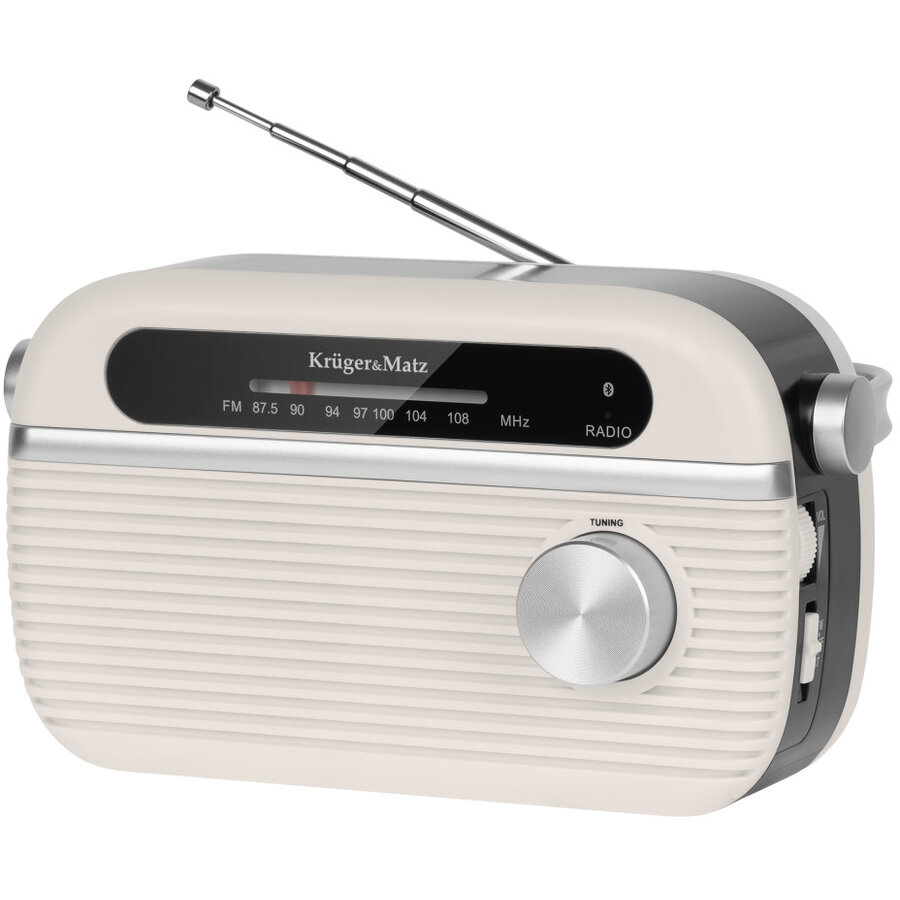 Radio FM Portabil KM 826 Alb