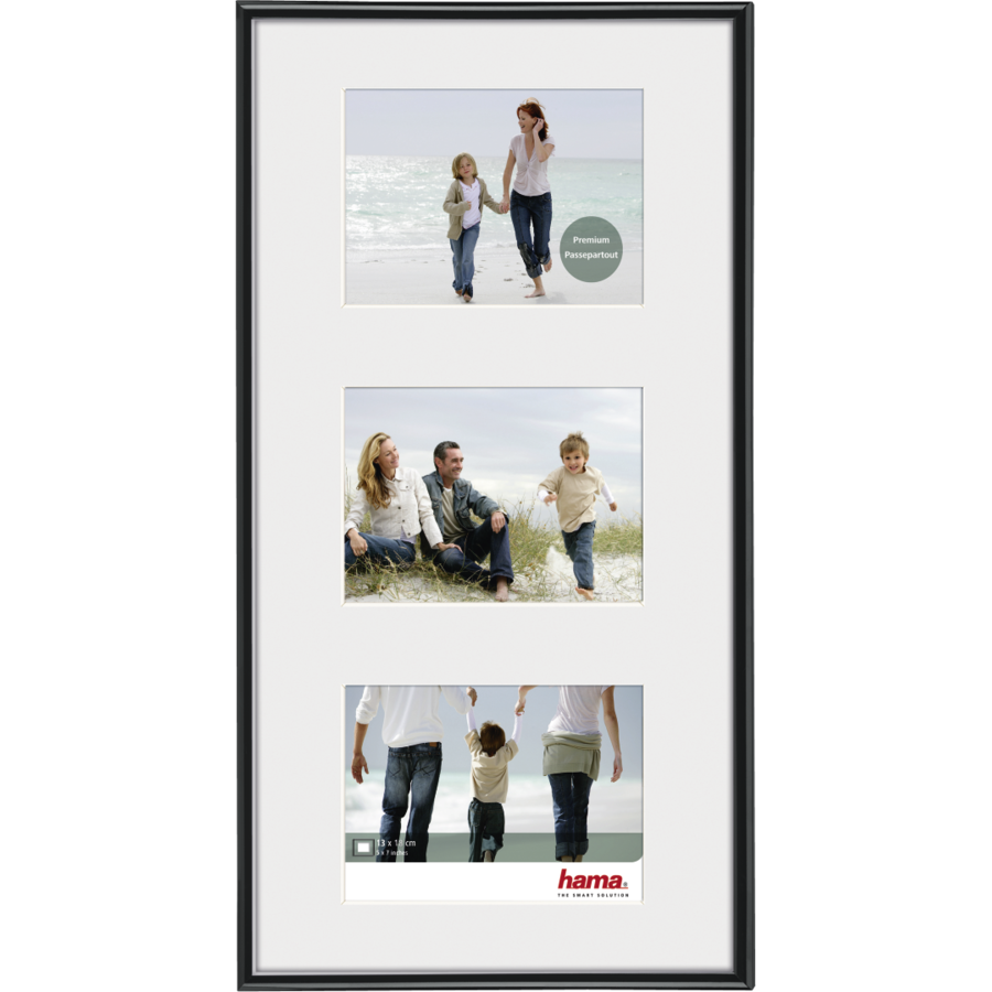 Rama foto Madrid 25x55cm Black