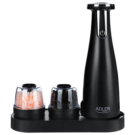 Rasnita Condimente Electrica USB Baterii Set 3 Piese 150ml Negru