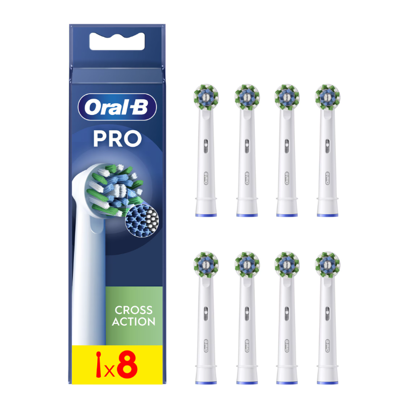 Rezerva Periuta Dinti EB60X-8 Sensitive Clean Pro 8 pcs Alb