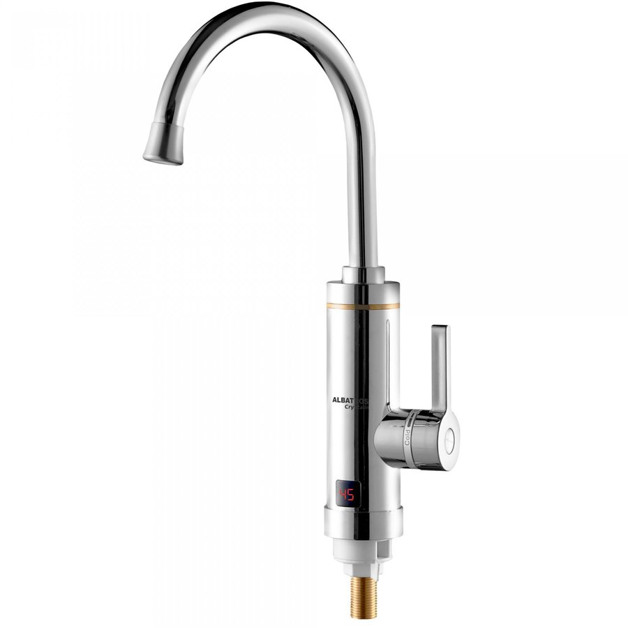 Robinet electric CRYSTALIN Putere nominala 3000 W Presiune apa 0.04-0.6 MPa Protectie impotriva supraincalzirii Afisaj al temperaturii apei