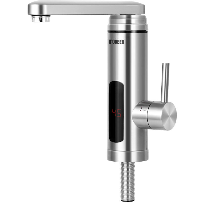 Robinet Electric pentru Incalzit Apa IWH560 din Inox Montare pe Blat Clasa Energetica A Protectie la Supraincalzire 3600W Argintiu