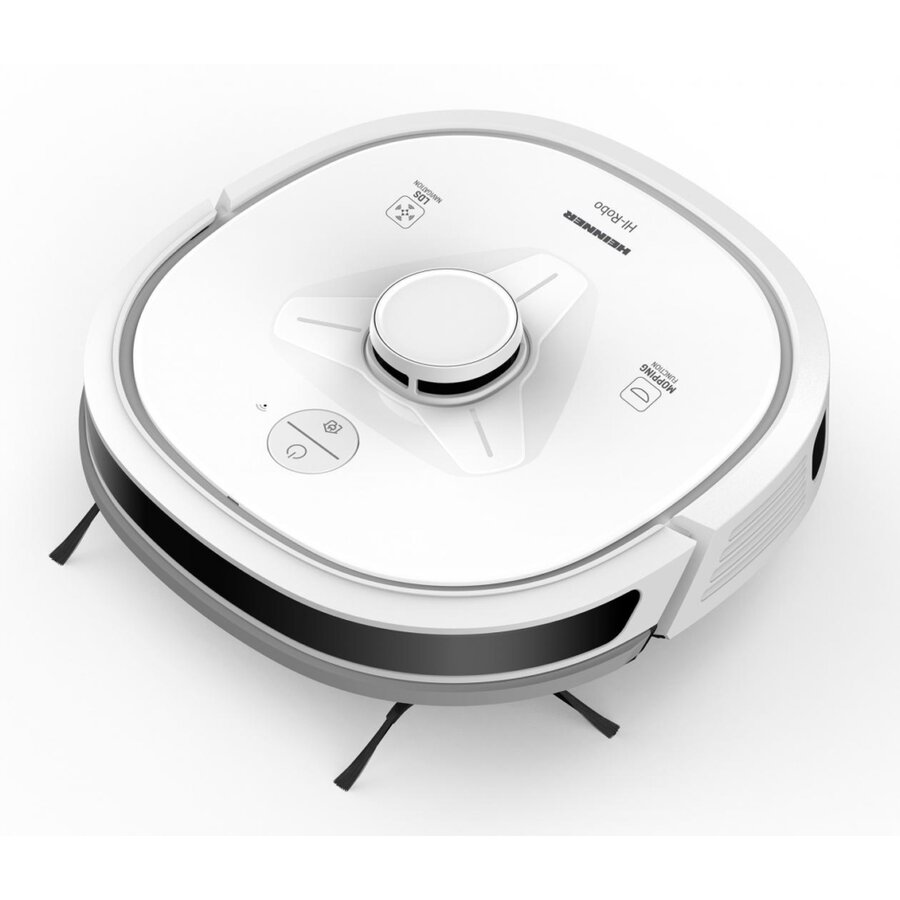 Robot de Aspirare HI-Robo HRVC-M33WH Functie de Mop Capacitate Colectare Praf 0.6L Filtru HEPA Acumulator 3350mAh Alb