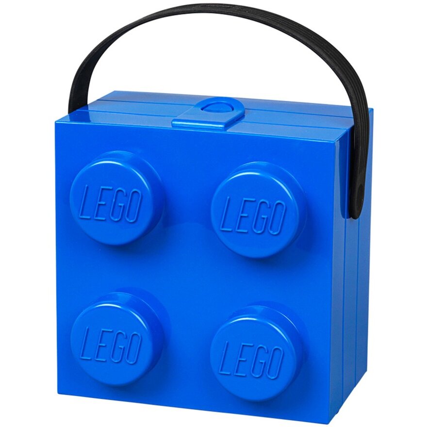 Room Copenhagen LEGO Box with Handle, Storage Box (Blue)