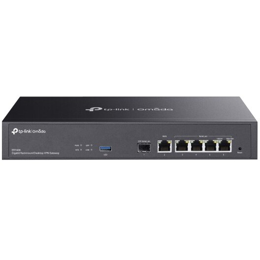 Router ER7406 Omada Rackmount/Desktop VPN Gateway 1 Gigabit SFP WAN + 4 Gigabit LAN + 1 WAN/LAN Negru